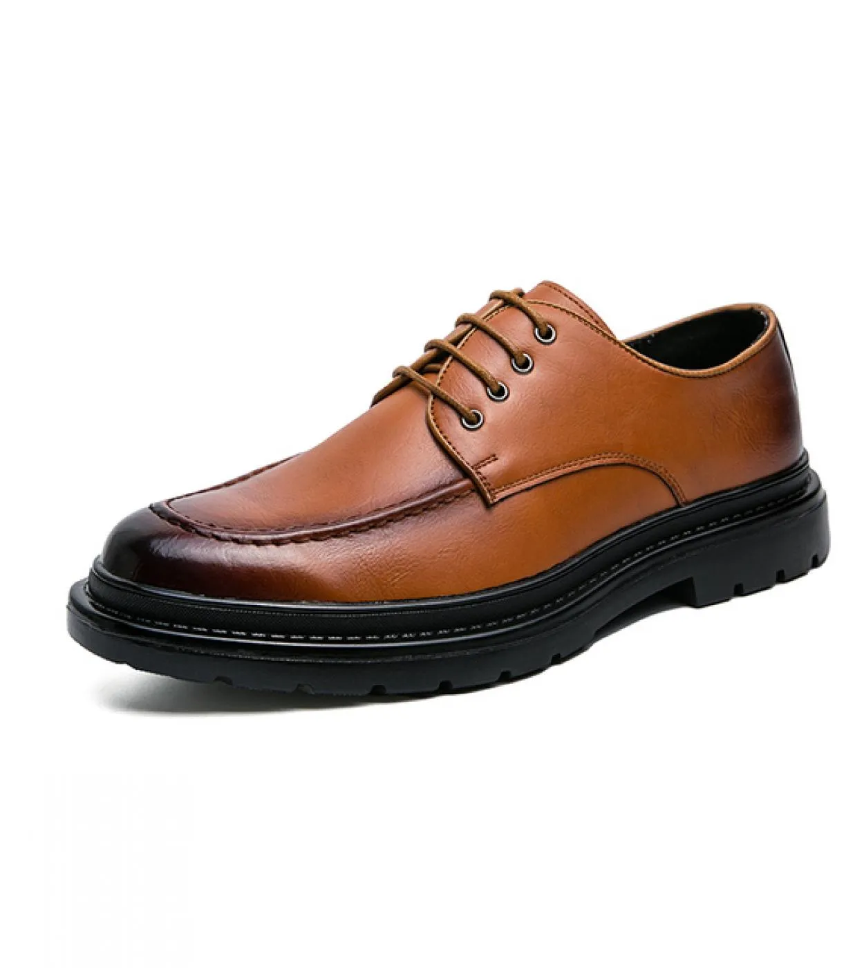 Scarpe stringate in pelle con suole spesse Nuove scarpe da uomo Scarpe eleganti in pelle Scarpe Oxford alla moda Calzature casua