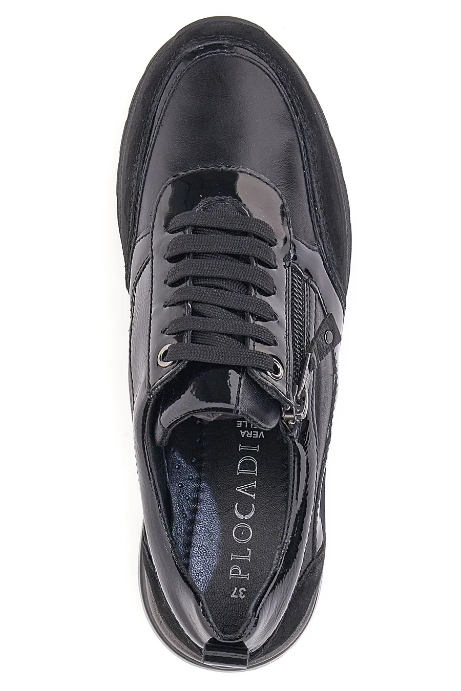 Scarpe Stringate Plocadi 20149 Nere Vera Pelle