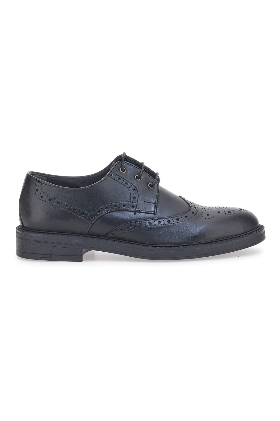 Scarpe Stringate Vera Pelle Nere Longford 595