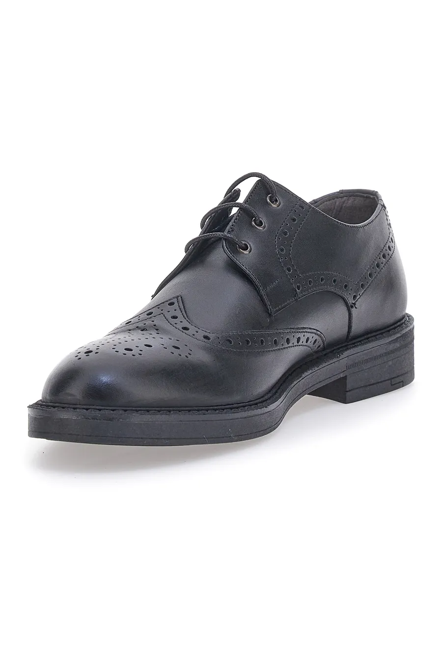 Scarpe Stringate Vera Pelle Nere Longford 595