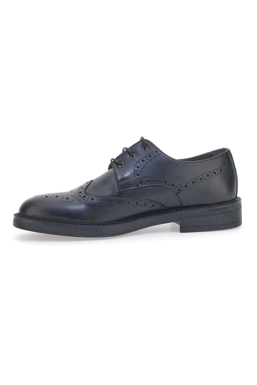 Scarpe Stringate Vera Pelle Nere Longford 595