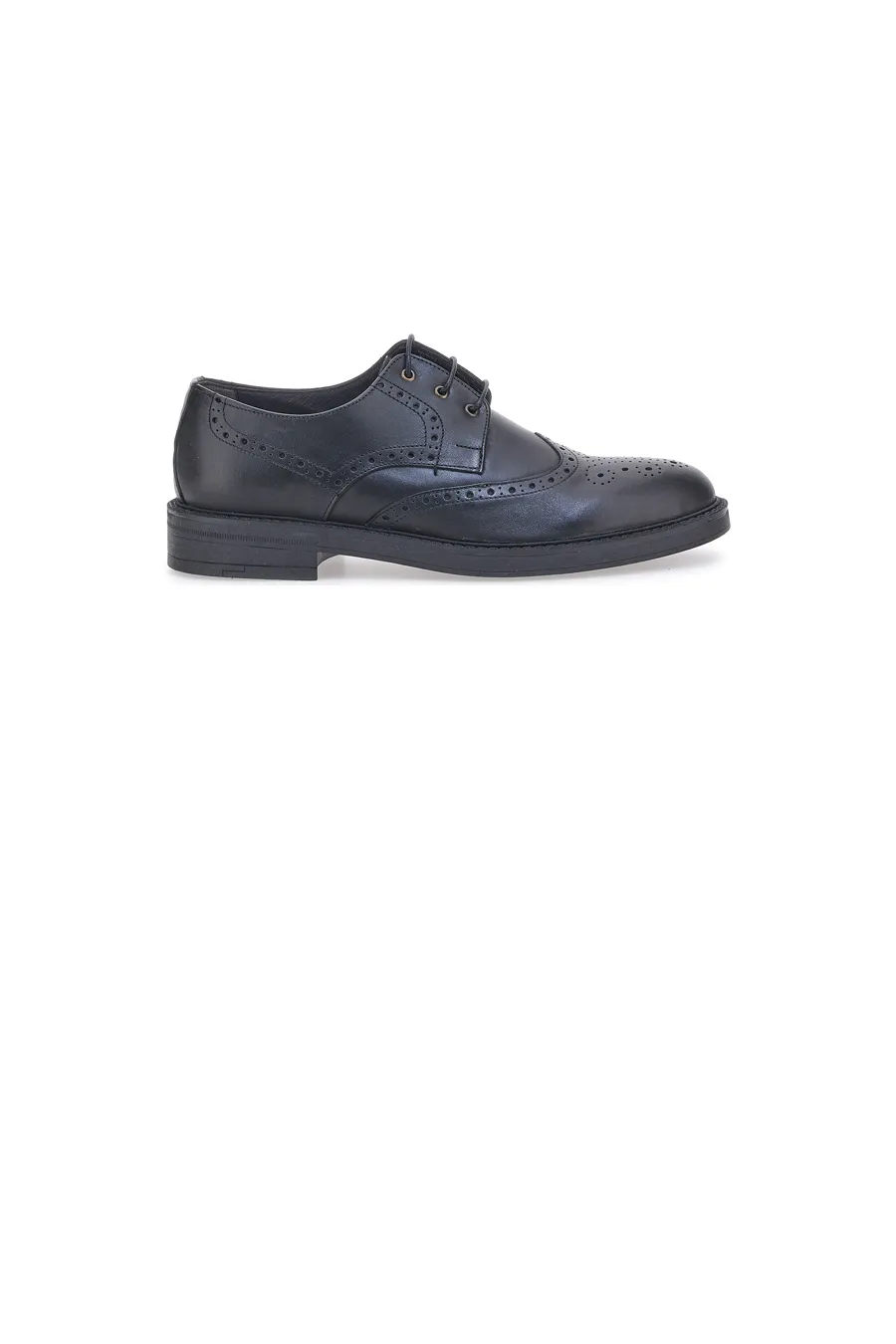 Scarpe Stringate Vera Pelle Nere Longford 595