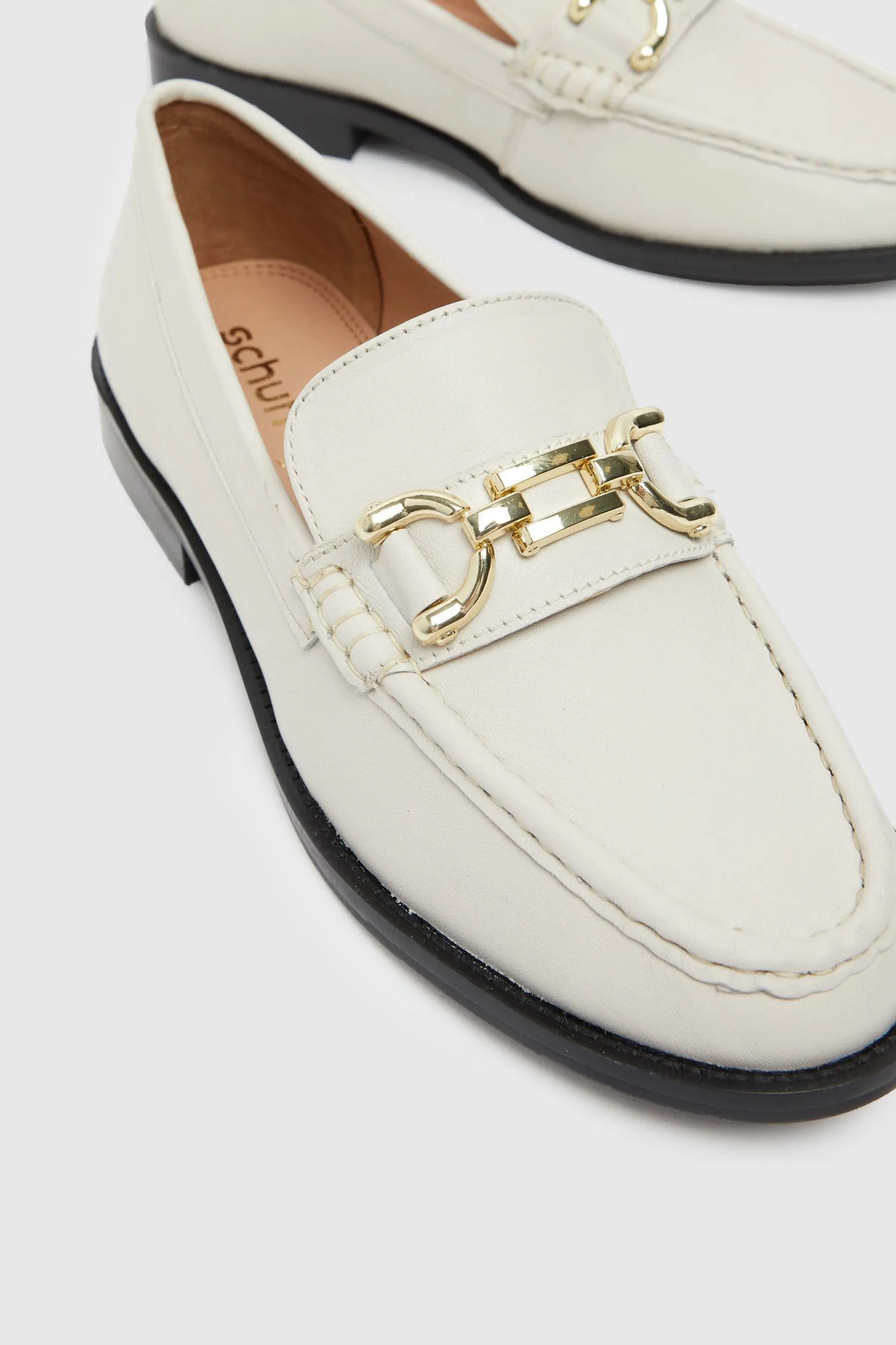 Schuh Lassie - Marrone in pelle con morsetto - Mocassini
