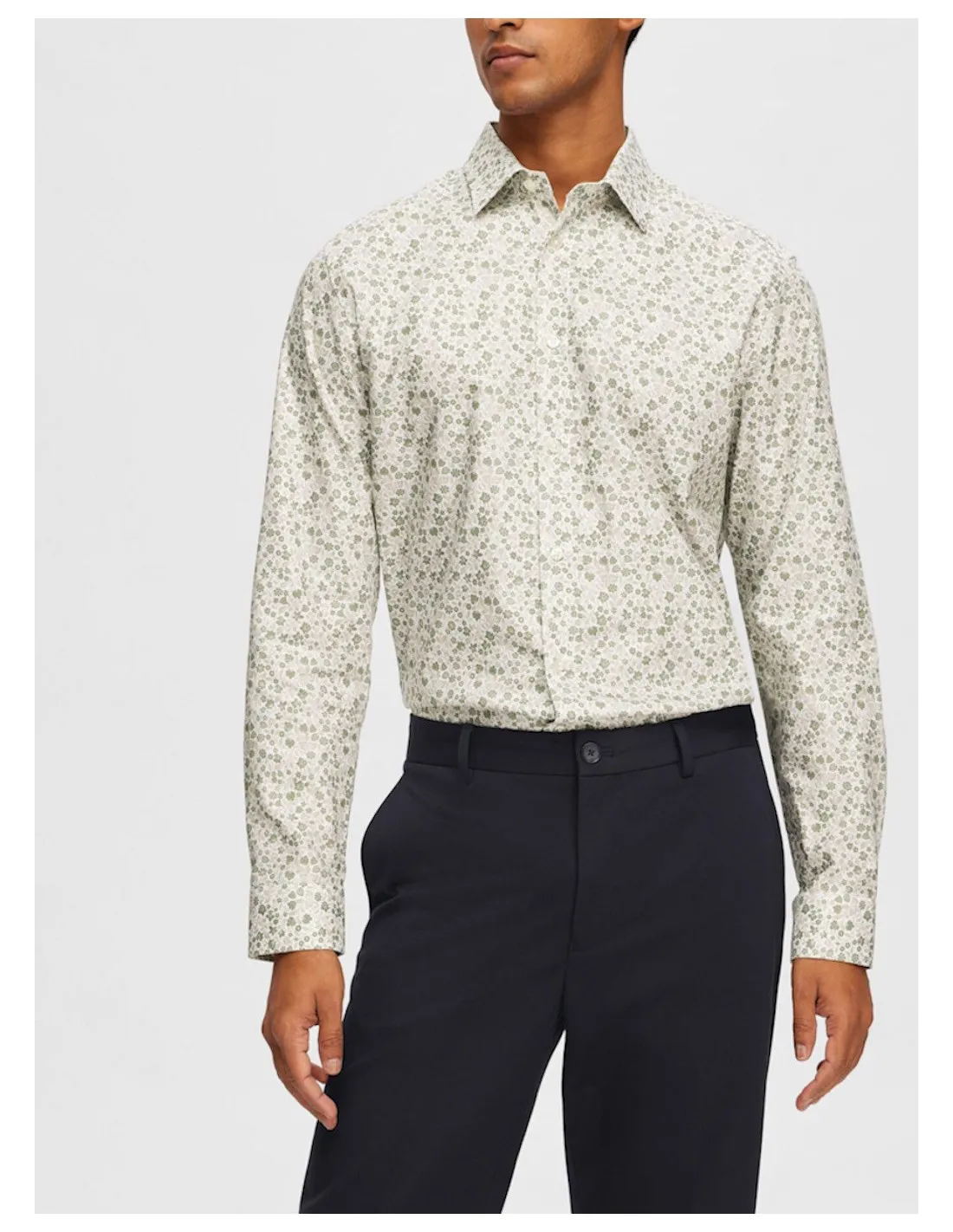 SELECTED CAMICIA UOMO,SLHSLIMETHAN AOP SHIRT LS NO