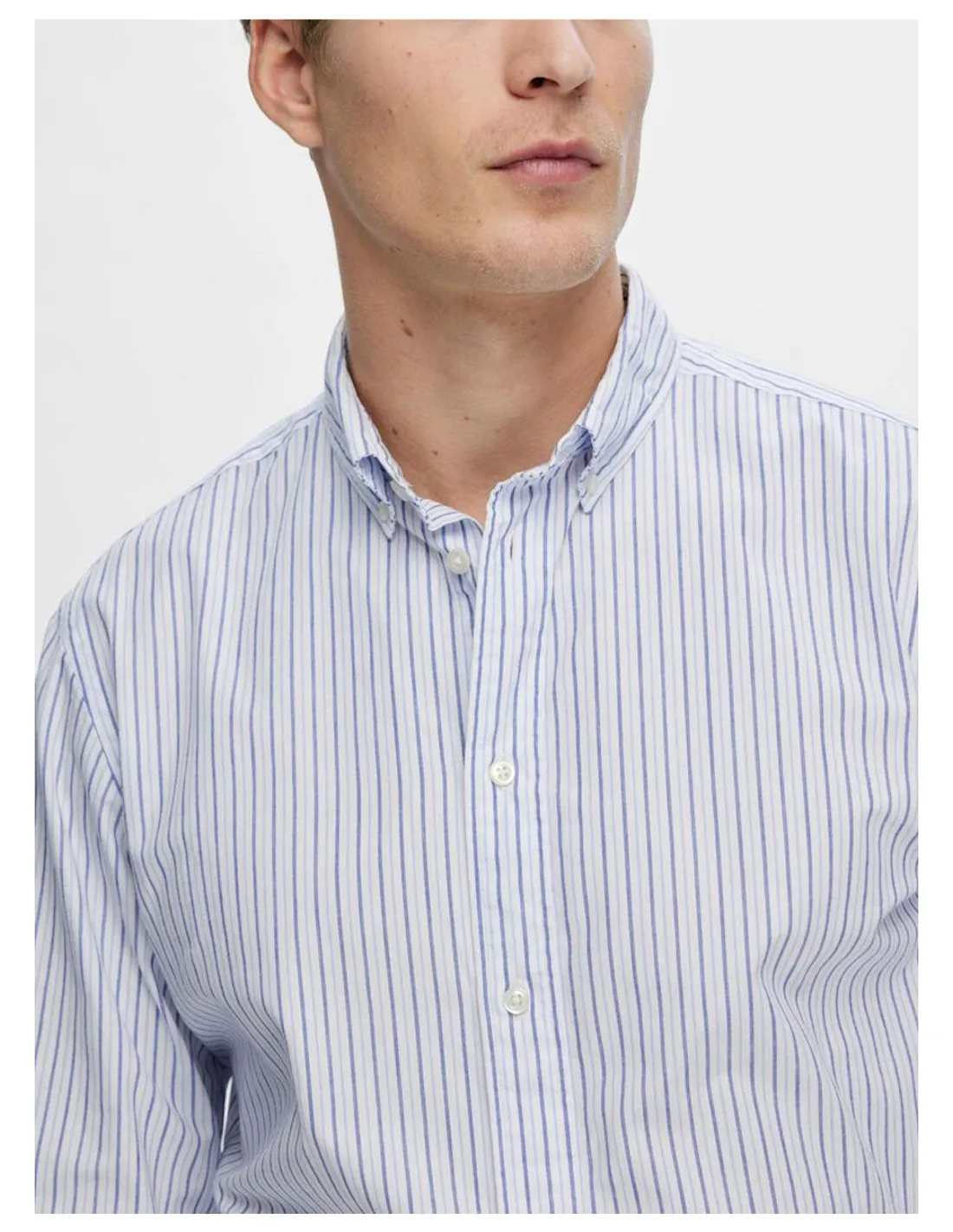 SELECTED CAMICIA UOMO,SLHSLIMRICK-POPLIN SHIRT LS