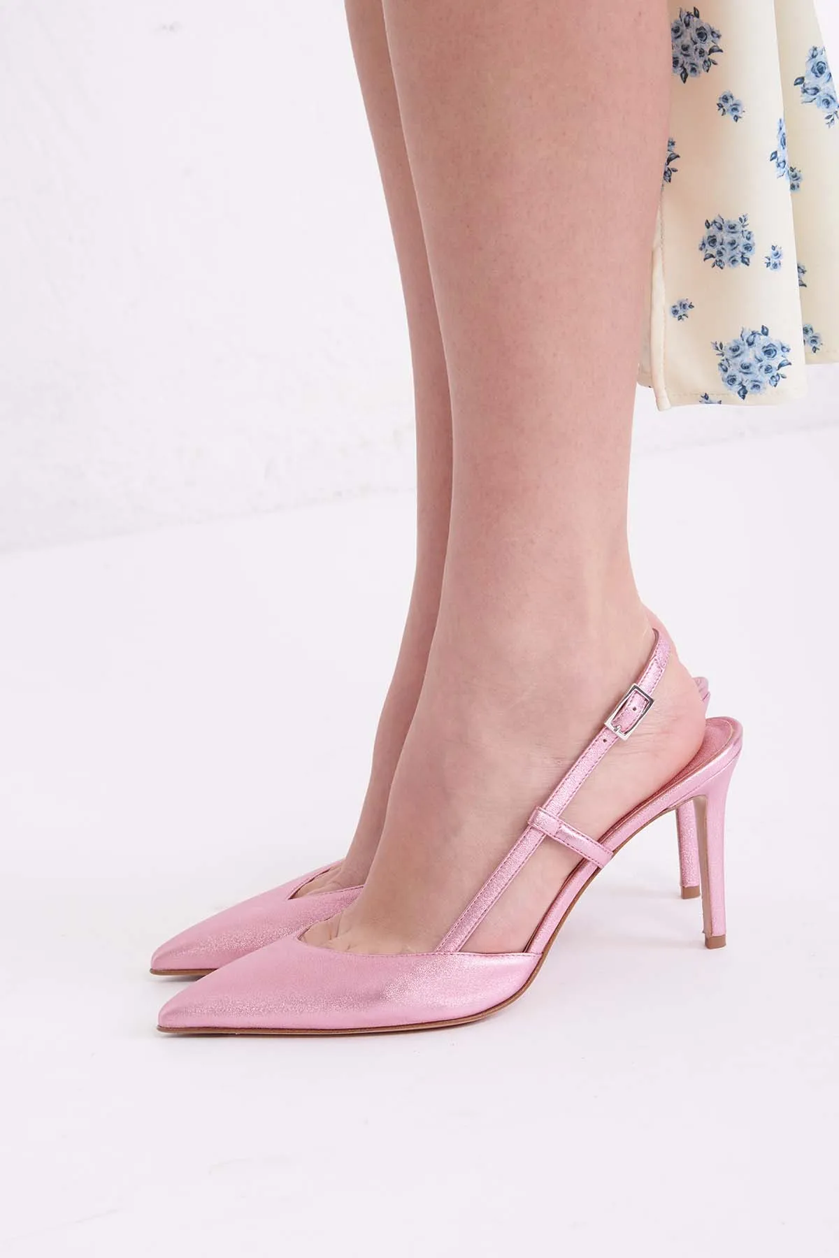 SERGIO LEVANTESI Scarpe “slingback” Glimmer Rosa