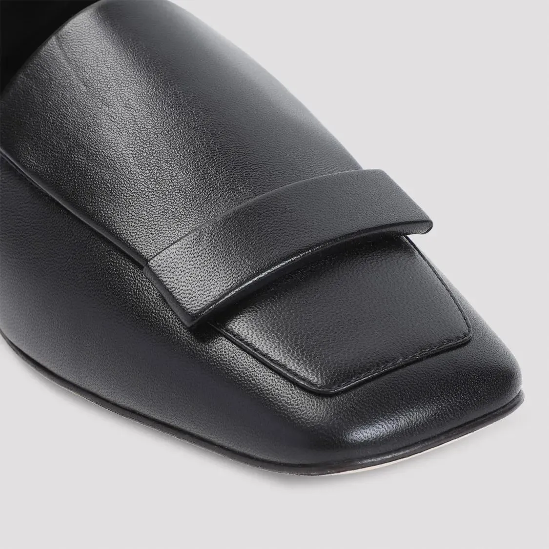 sergio rossi Black Nappa Leather Flat Mocassin Black 