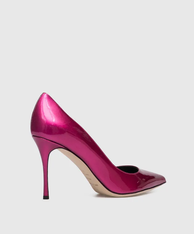 Sergio Rossi Scarpe da barca Godiva in vernice rosa A43843MMVV26