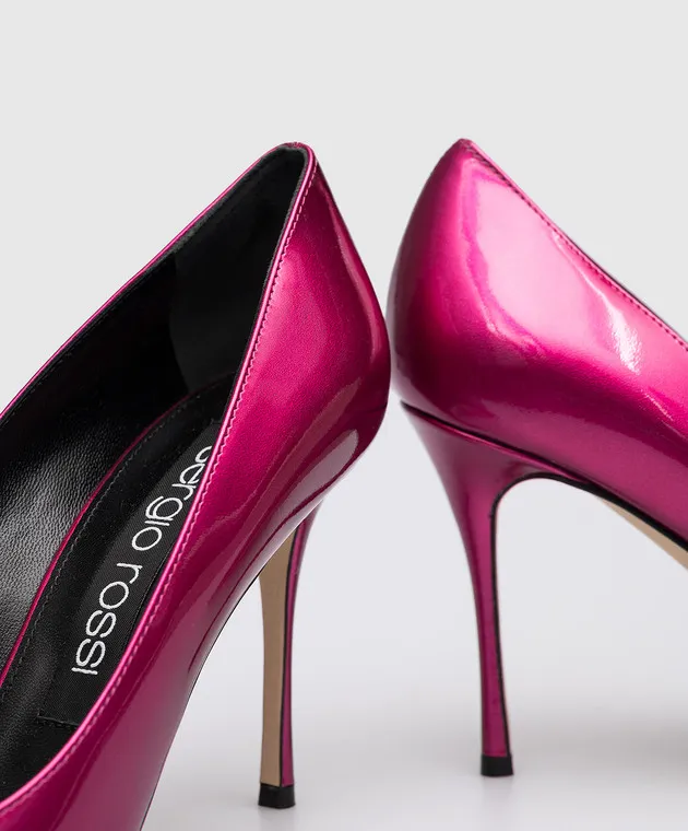 Sergio Rossi Scarpe da barca Godiva in vernice rosa A43843MMVV26