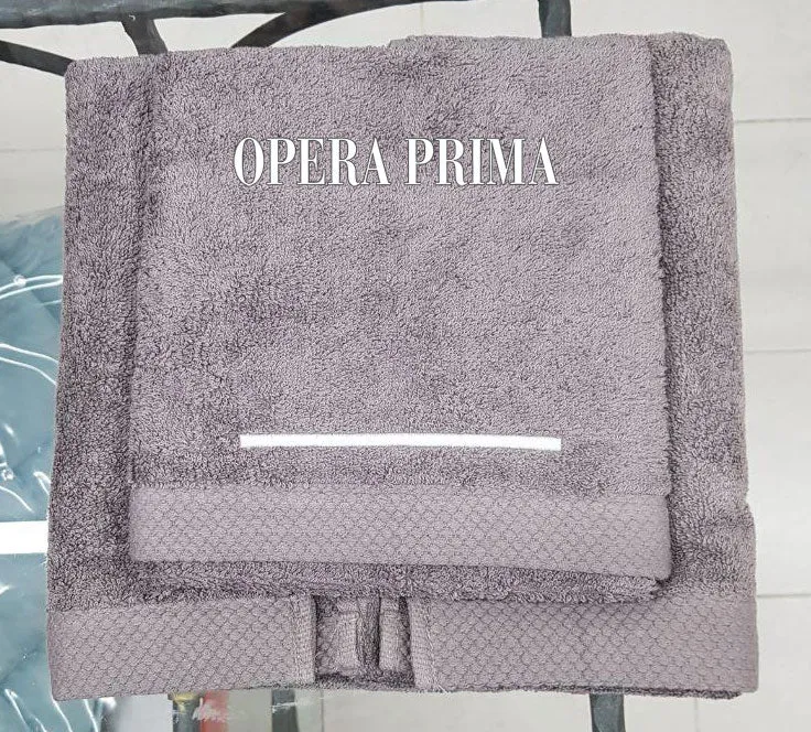 Set Asciugamani Opera Prima Saturno  Spugna di Cotone