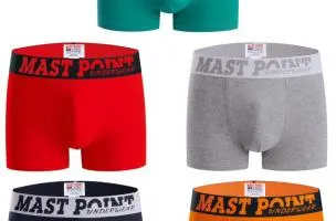 Set di cinque boxer da uomo, vari colori