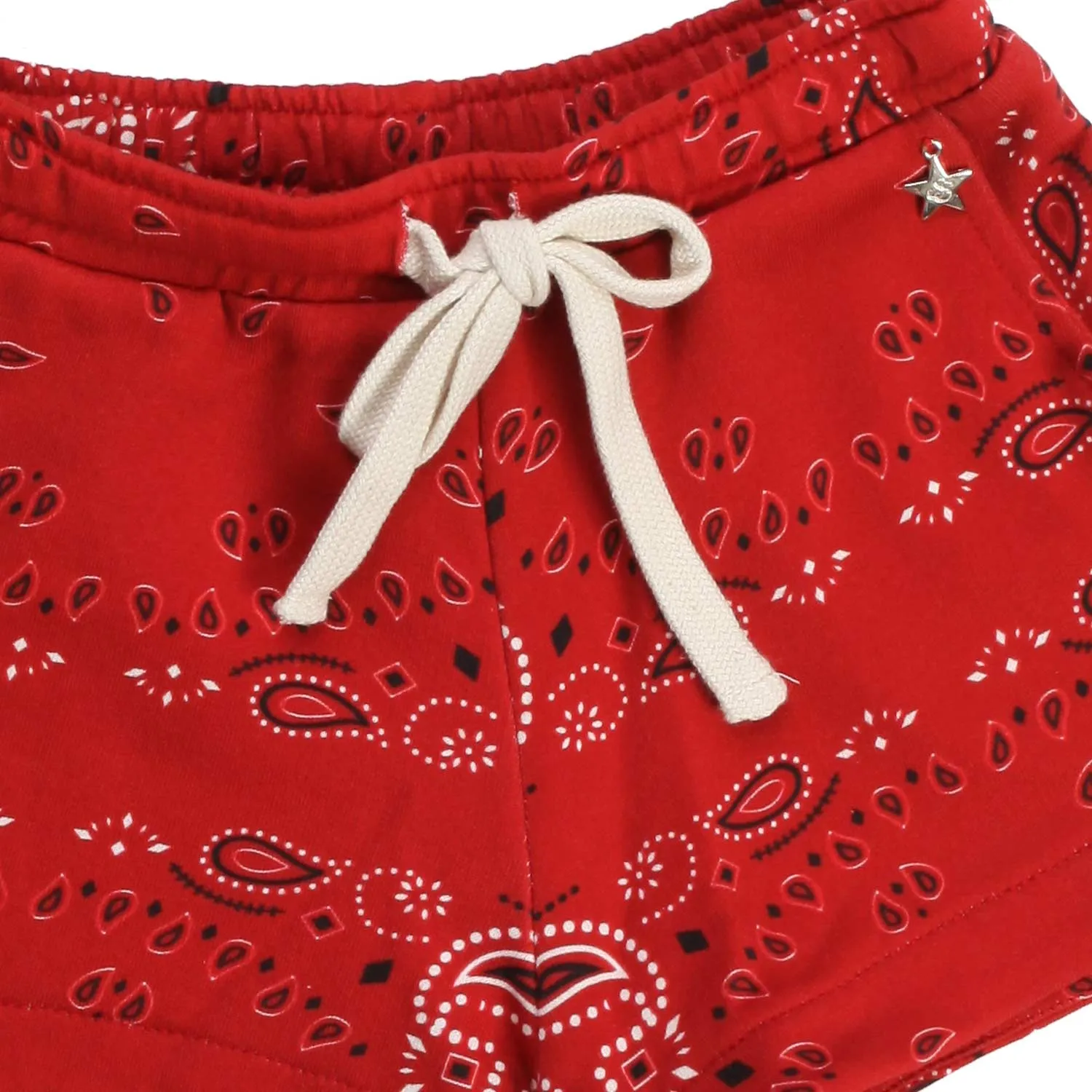 Shorts Mandala Rossi Bambina E Teenager