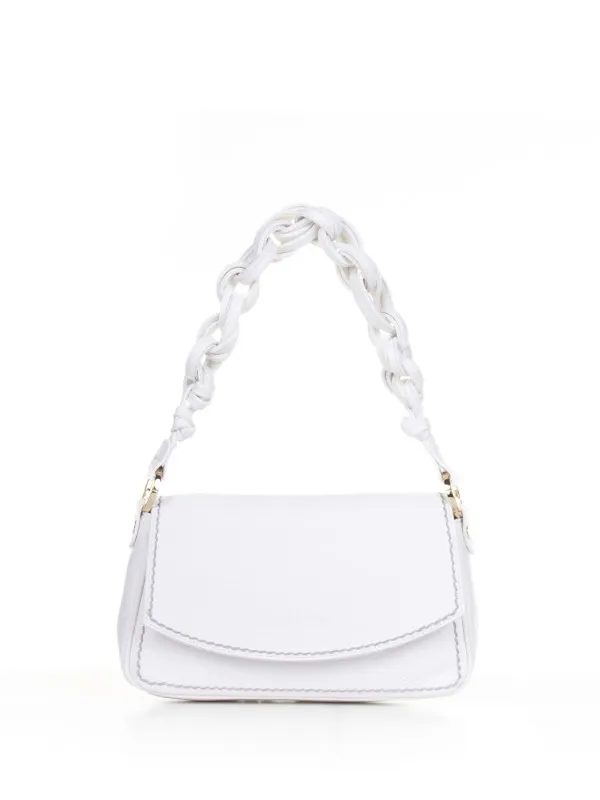 Shoulder bag with woven handle