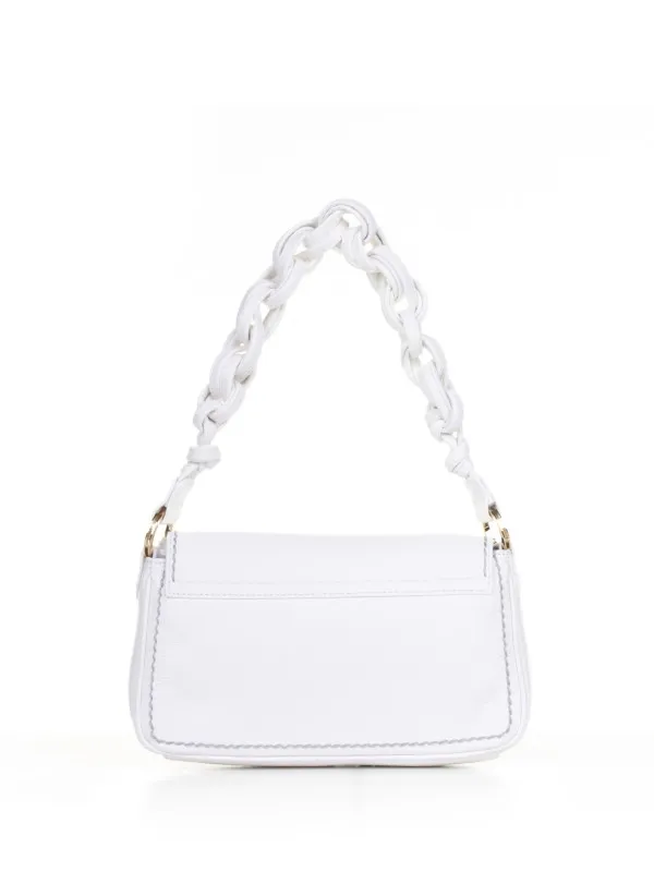 Shoulder bag with woven handle