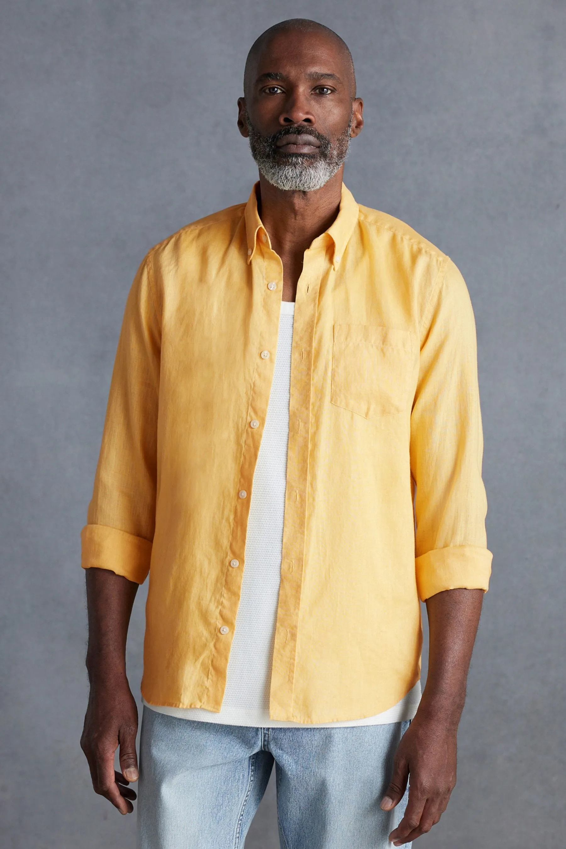 Signature - Camicia 100% lino in Manica lunga