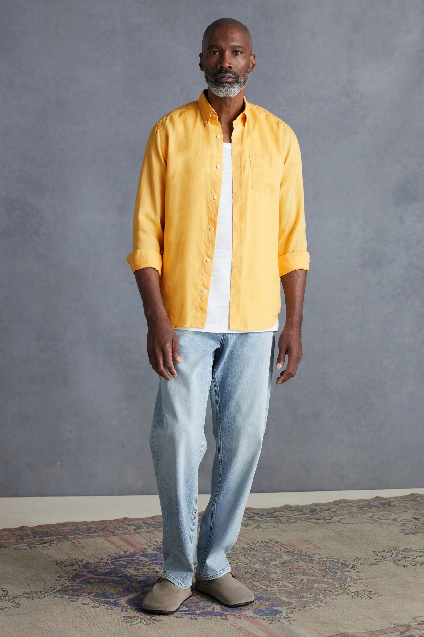 Signature - Camicia 100% lino in Manica lunga