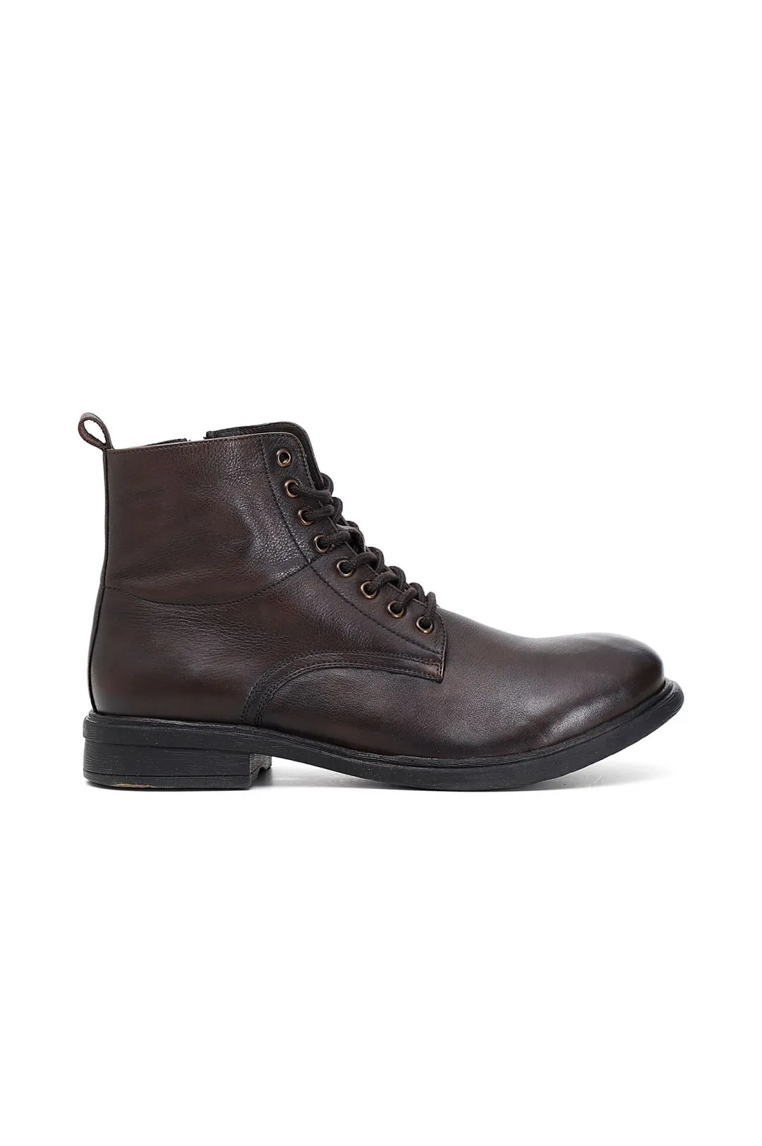 special price:tronchetto derby in pelle allacciato