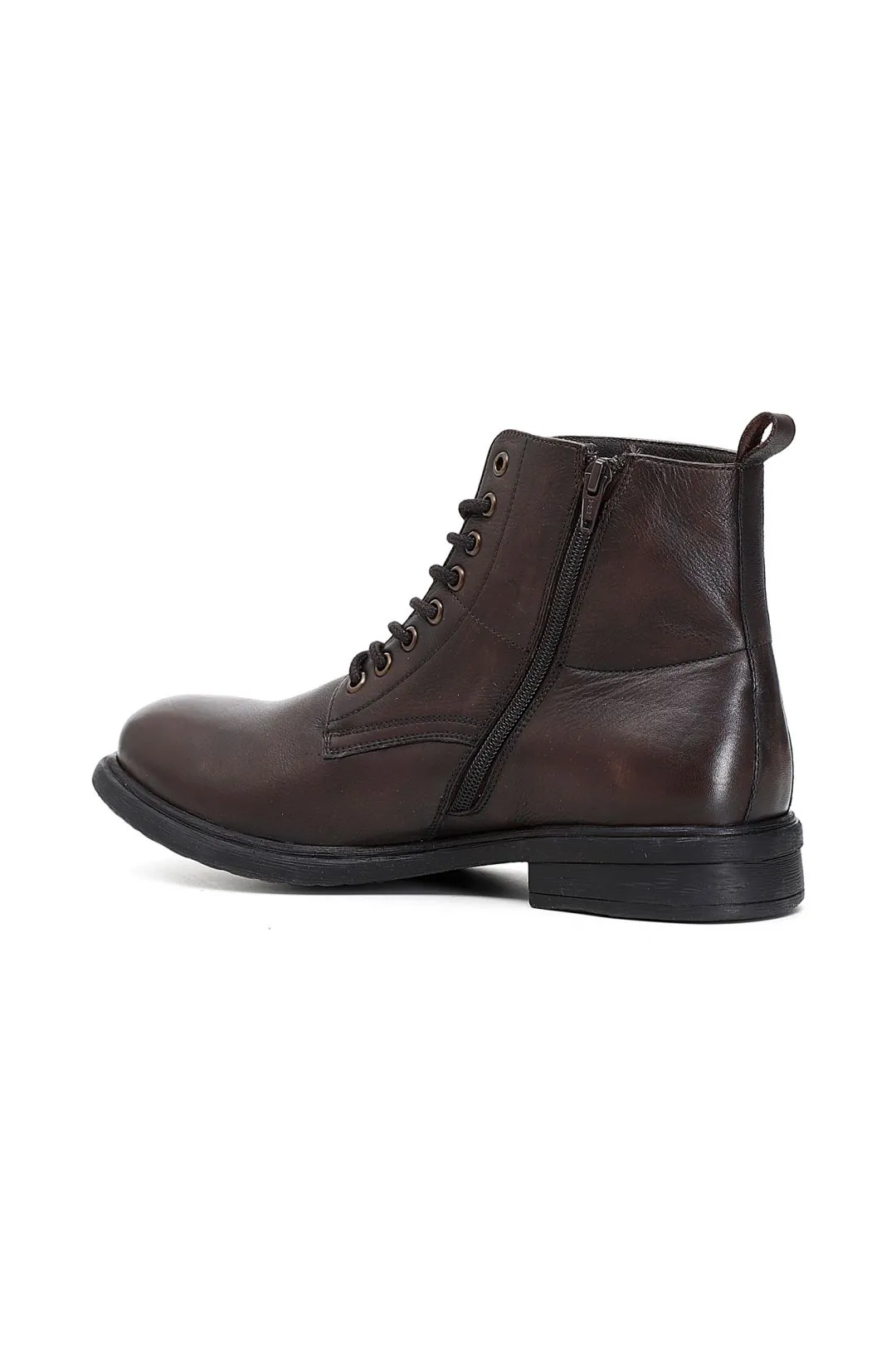 special price:tronchetto derby in pelle allacciato