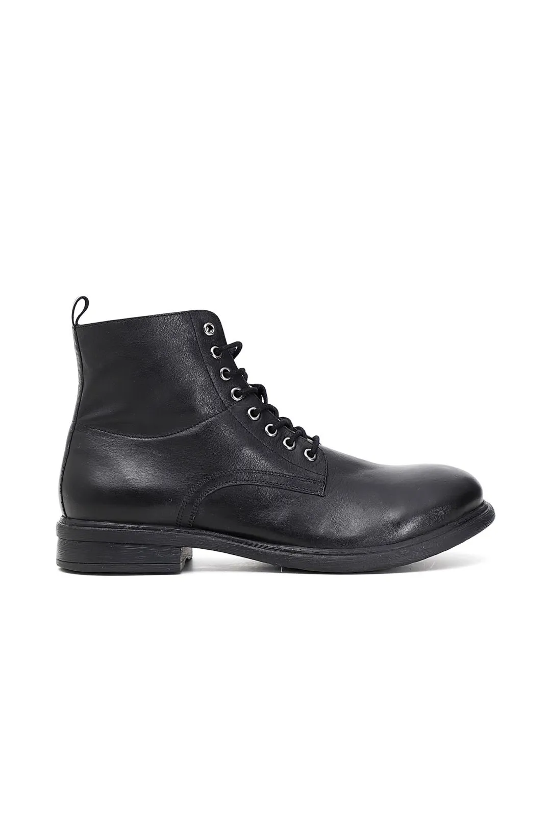 special price:tronchetto derby in pelle allacciato