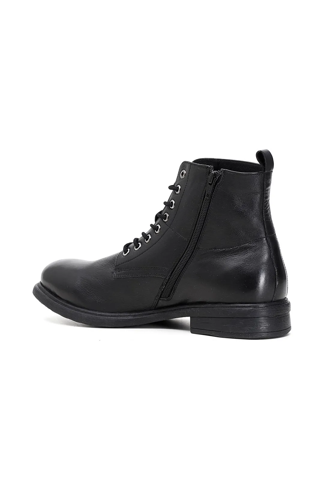 special price:tronchetto derby in pelle allacciato