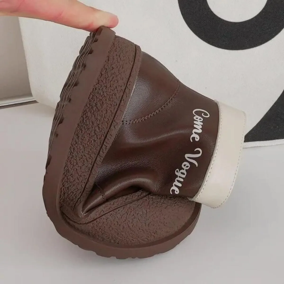 Stivaletti Chelsea alti per bambini con scarpe in cotone morbido e caldo in morbida pelle Stivaletti antiscivolo per bambini Des