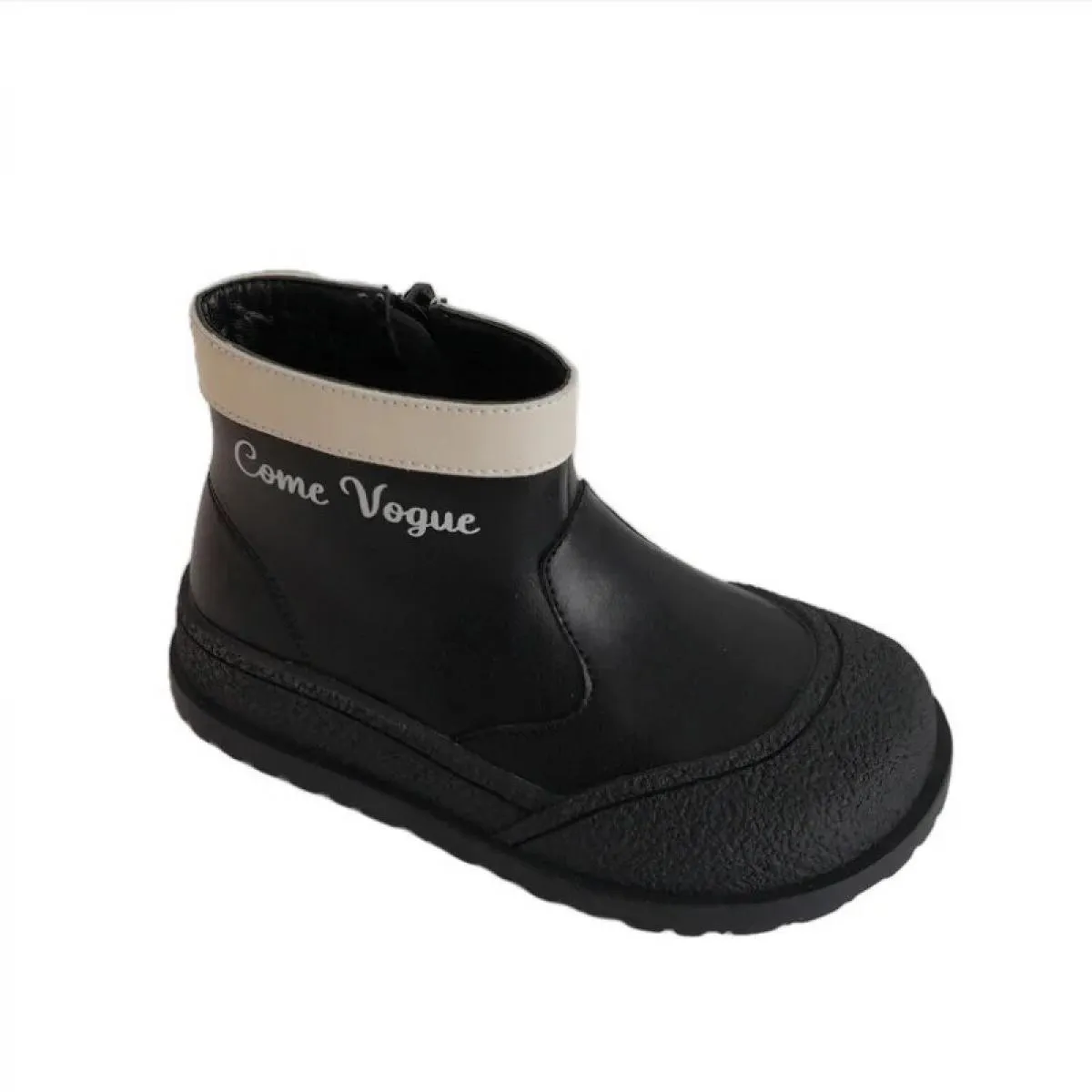 Stivaletti Chelsea alti per bambini con scarpe in cotone morbido e caldo in morbida pelle Stivaletti antiscivolo per bambini Des