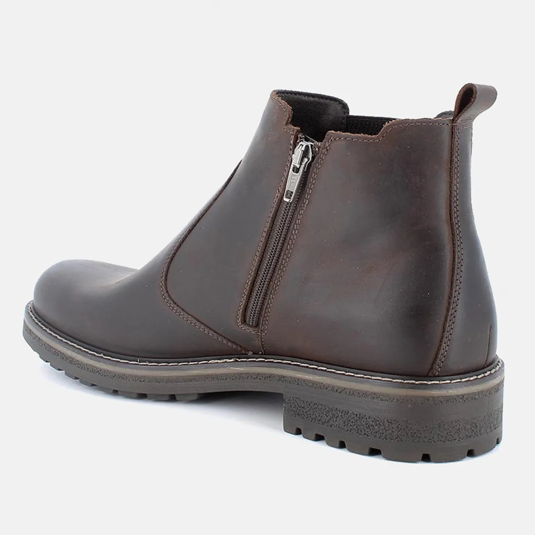 Stivaletti chelsea da uomo Igi&Co in pelle caffè con Gore-Tex
