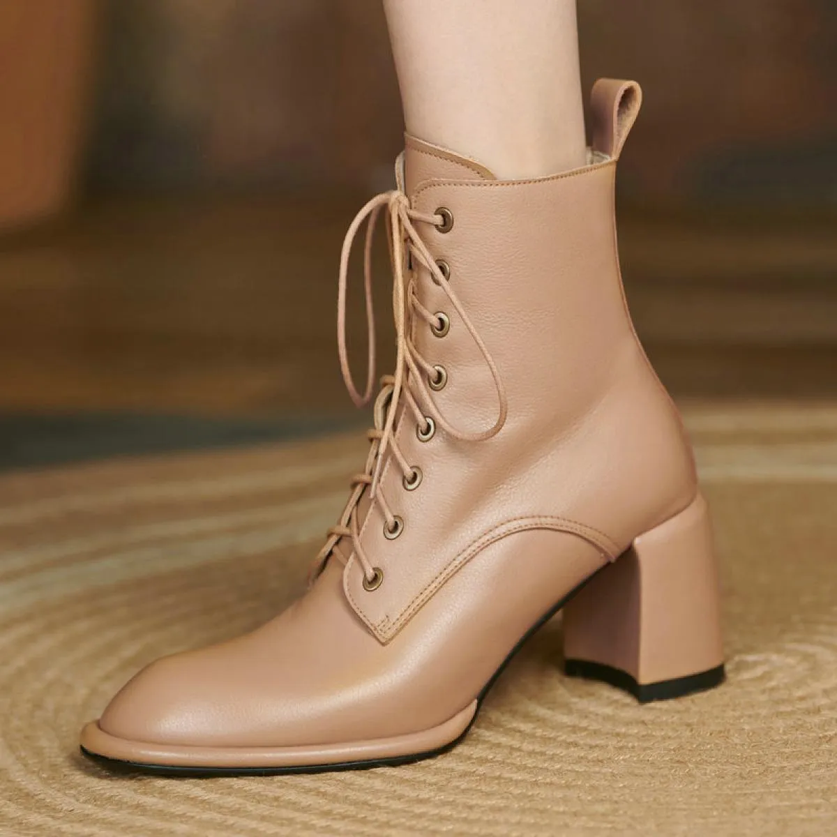 Stivaletti Chelsea incrociati da donna con plateau in vera pelle scarpe con tacco alto donna 2024 stivaletti invernali per festa
