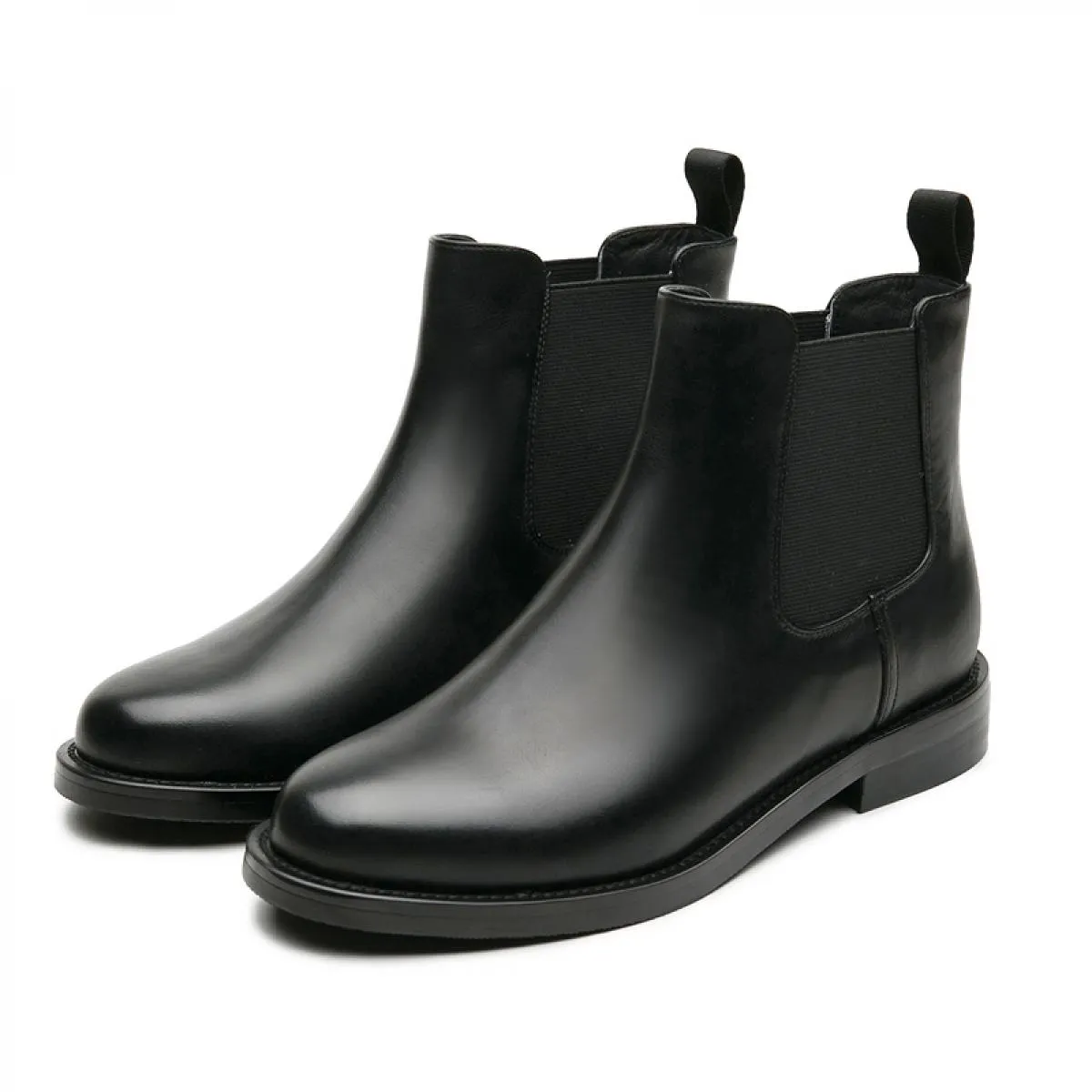 Stivaletti Chelsea per il tempo libero da donna stile inglese Scarpe da donna in morbida pelle Stivaletti dolci streetwear Botas