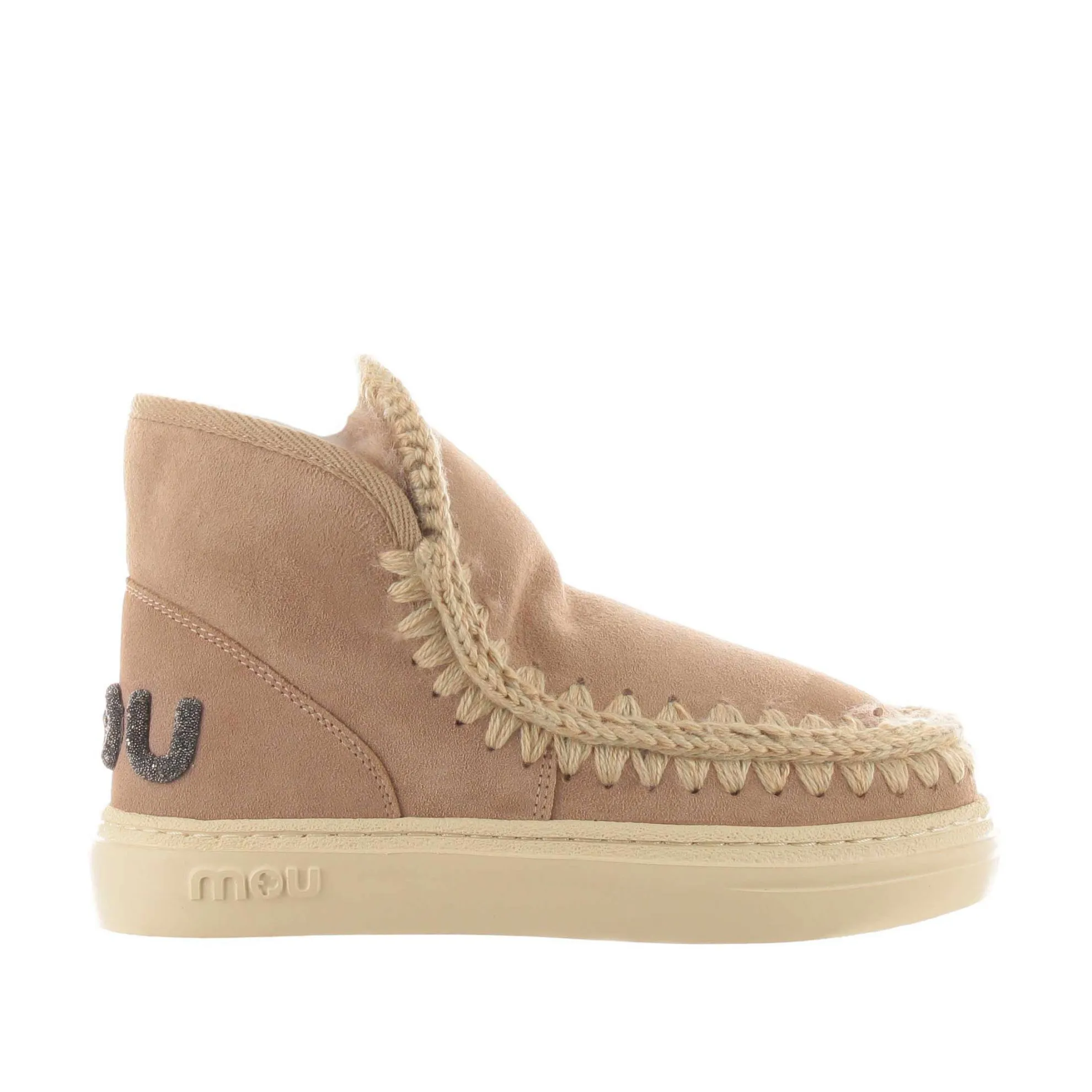 Stivaletto eskimo bold in montone con glitter