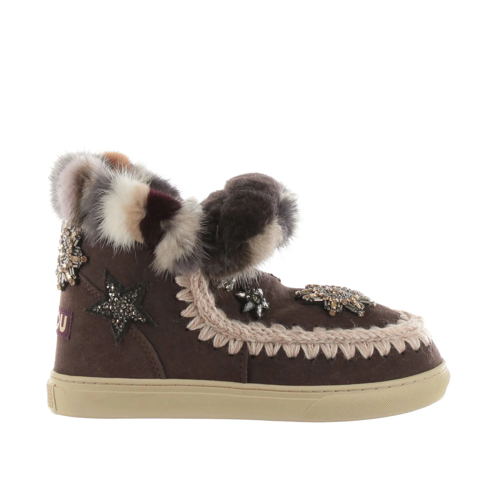 Stivaletto eskimo star patches in montone