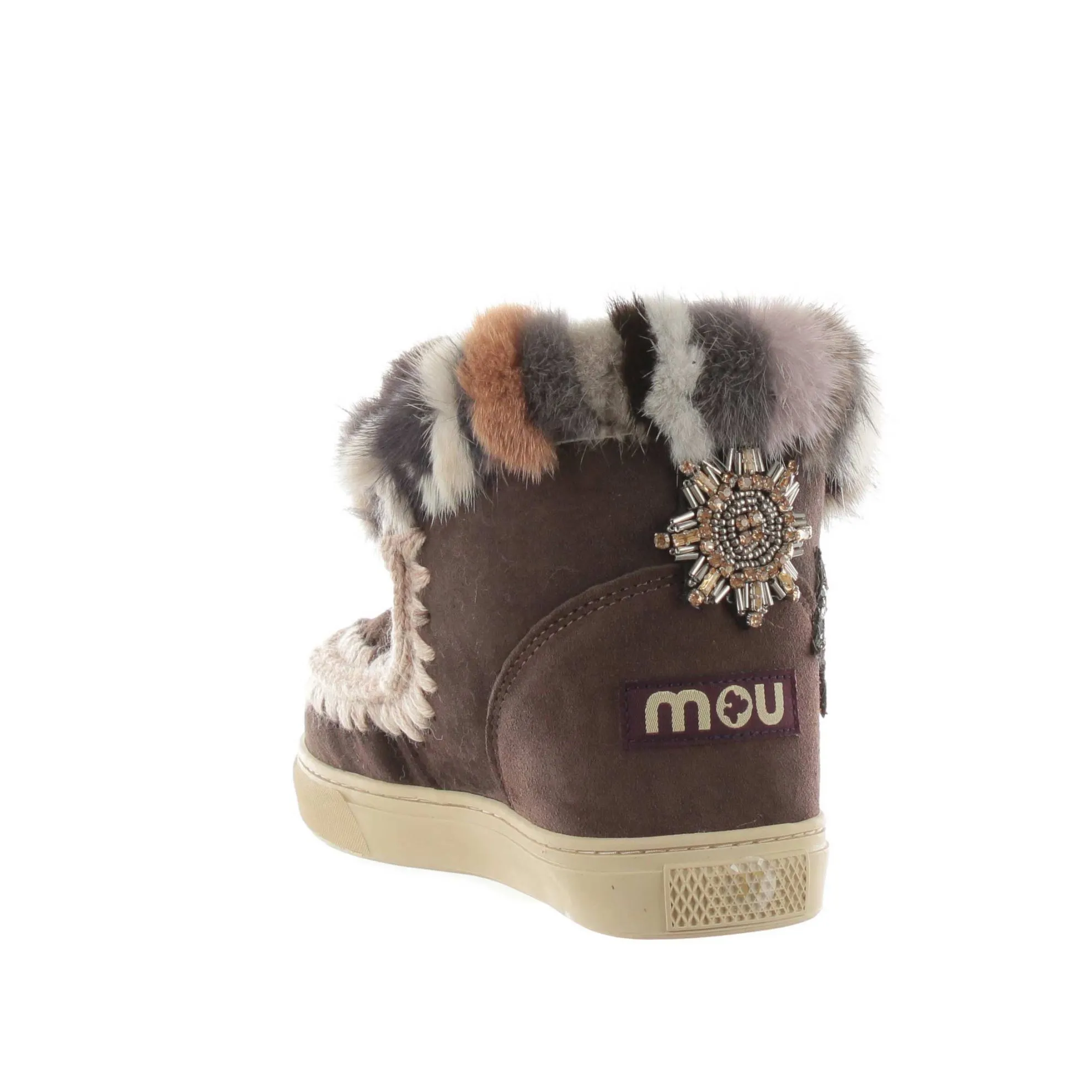 Stivaletto eskimo star patches in montone