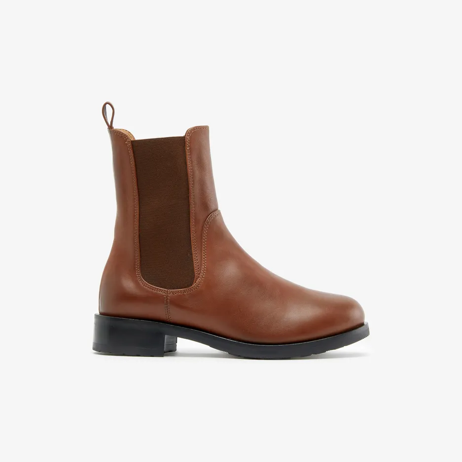 Stivaletto Marrone con Elastico