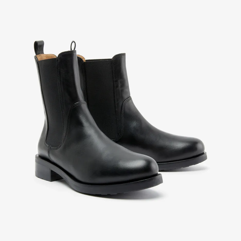 Stivaletto Nero con Elastico