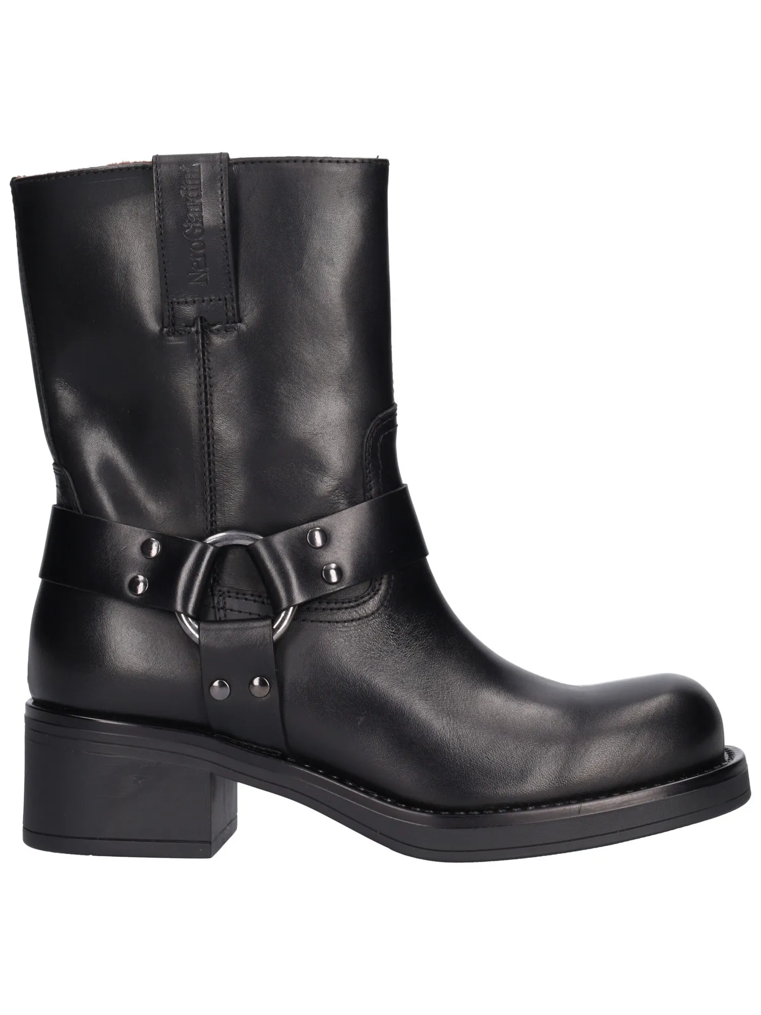 Stivaletto tacco basso Nero Giardini da donna nero