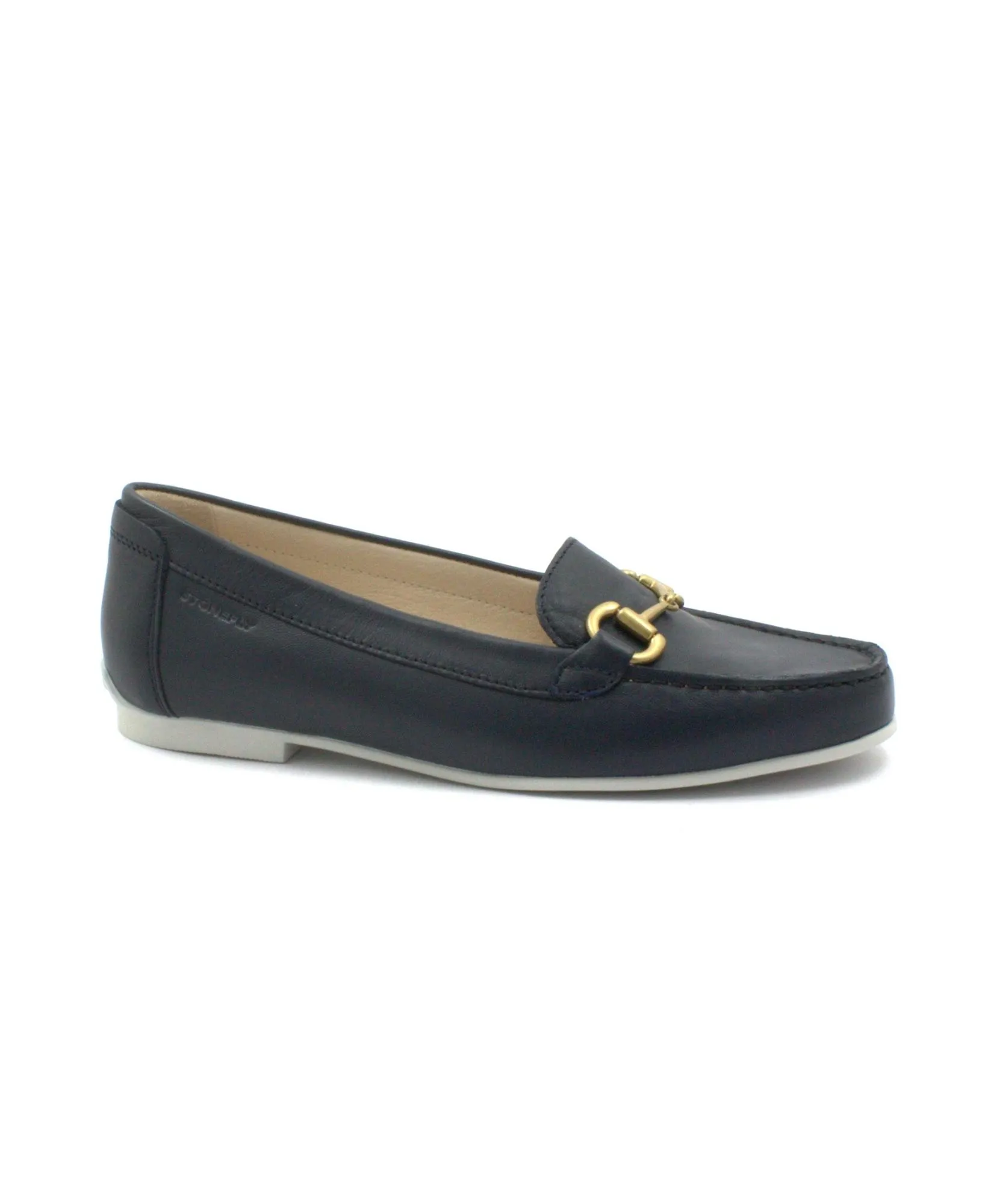 STONEFLY 219557 limo blue scarpe donna mocassino pelle morsetto