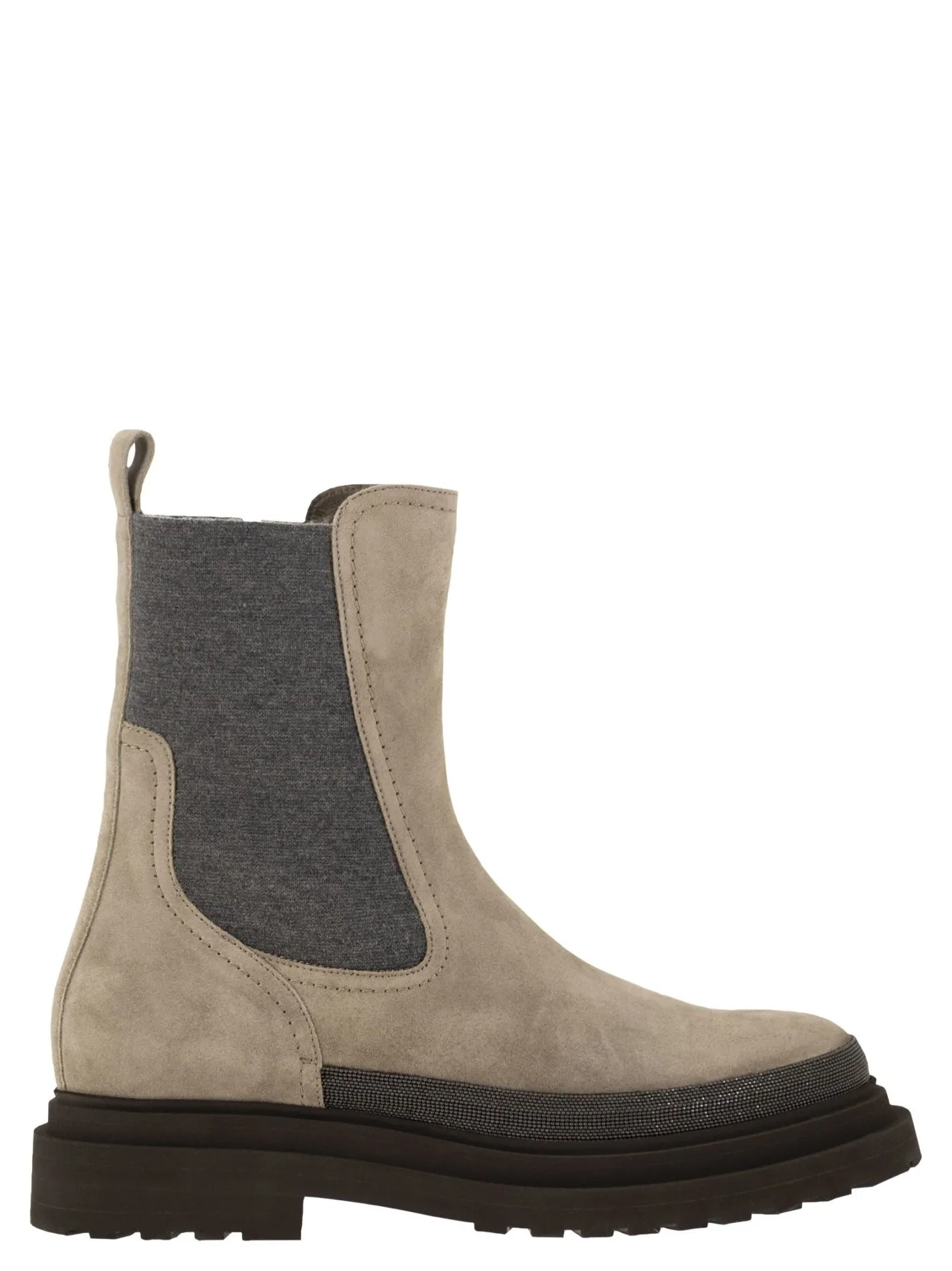 Suede Chelsea Boot with “Precious Detail”