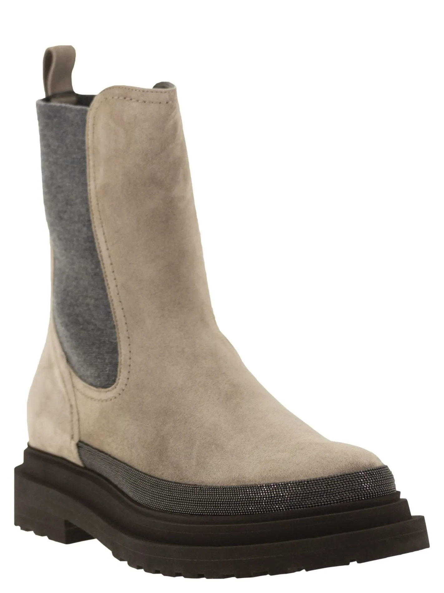 Suede Chelsea Boot with “Precious Detail”