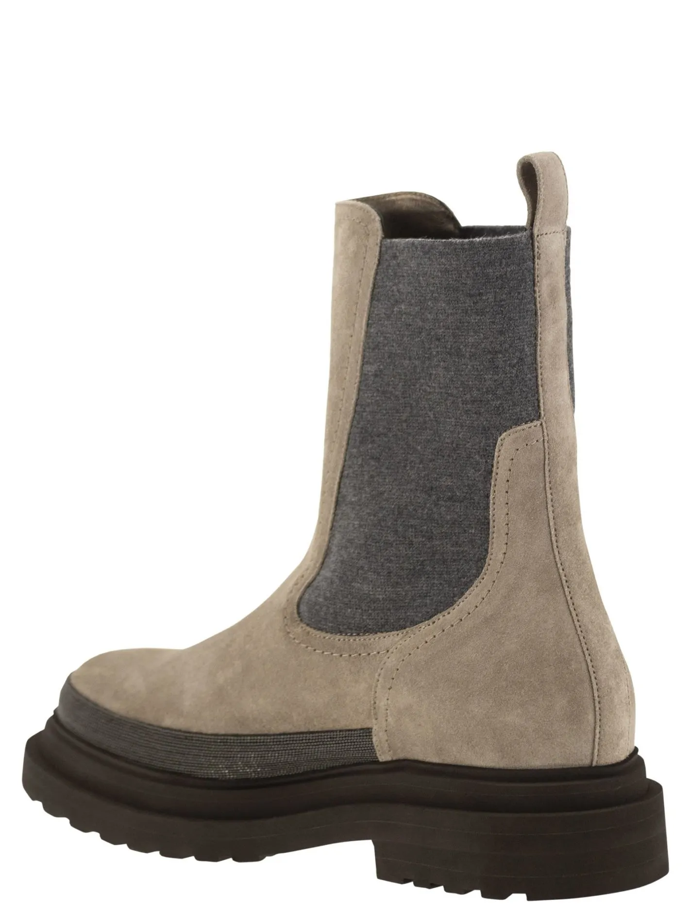 Suede Chelsea Boot with “Precious Detail”