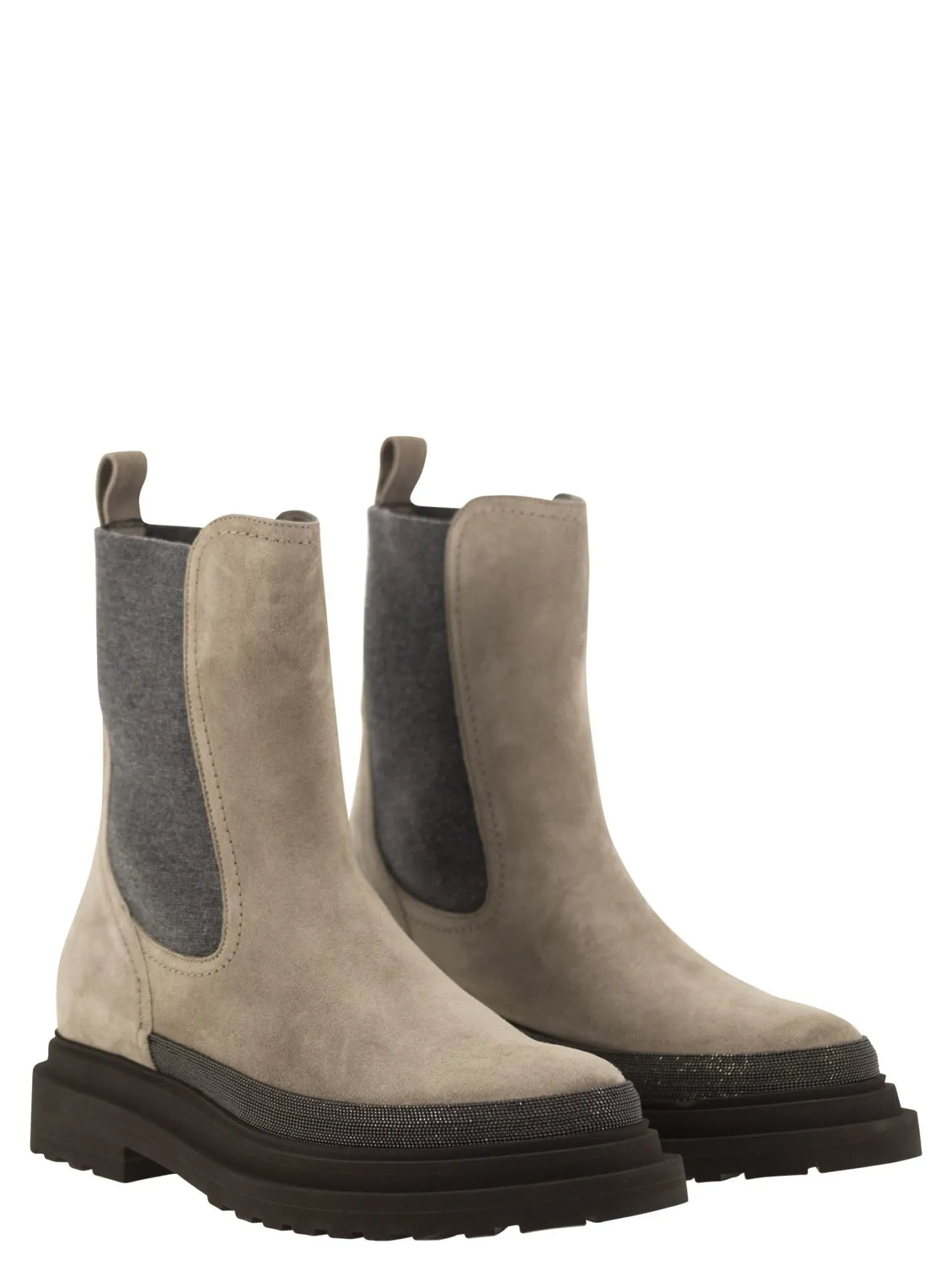 Suede Chelsea Boot with “Precious Detail”