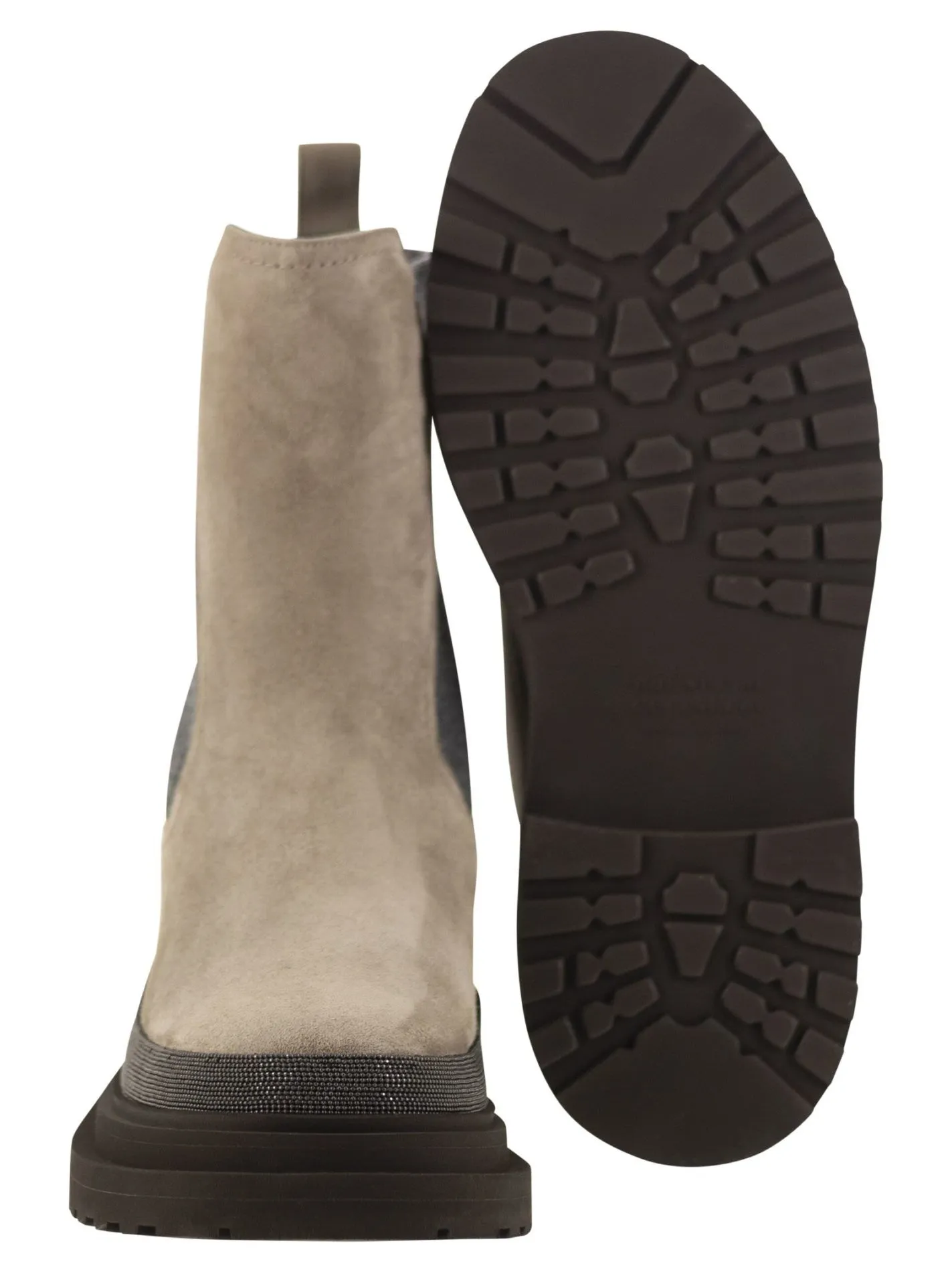 Suede Chelsea Boot with “Precious Detail”