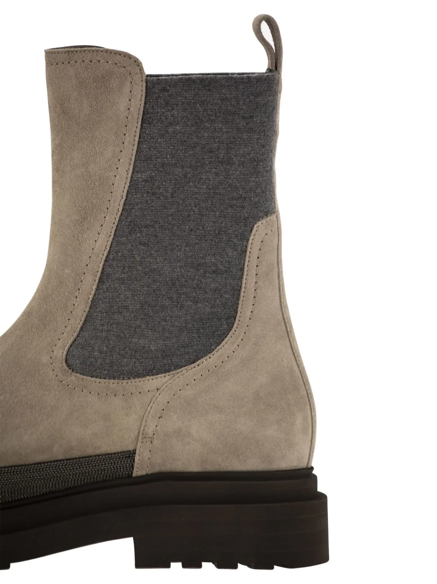 Suede Chelsea Boot with “Precious Detail”