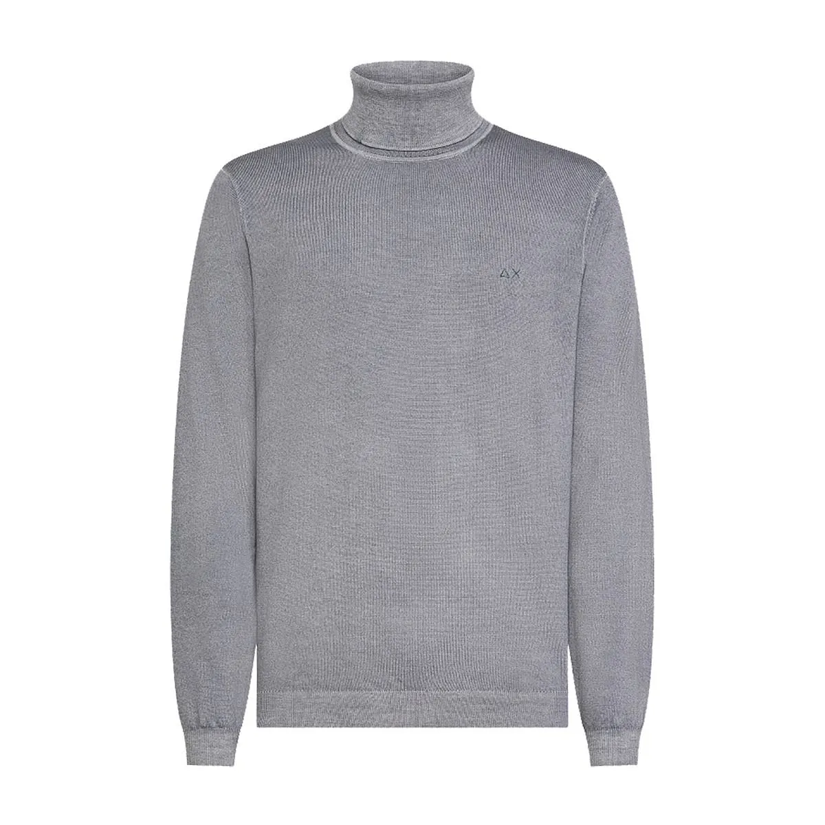      SUN 68 MAGLIONE DOLCEVITA IN LANA VINTAGE PLAIN  
