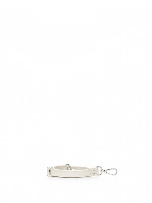 Sveva Soft Medium ivory leather bag with shoulder strap