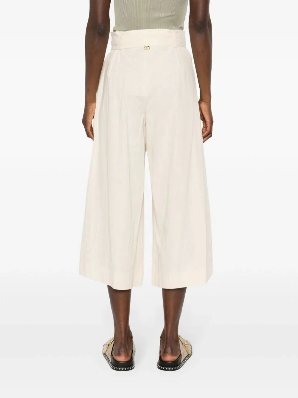 TWINSET WIDE LEG TROUSER WITH SPLIT