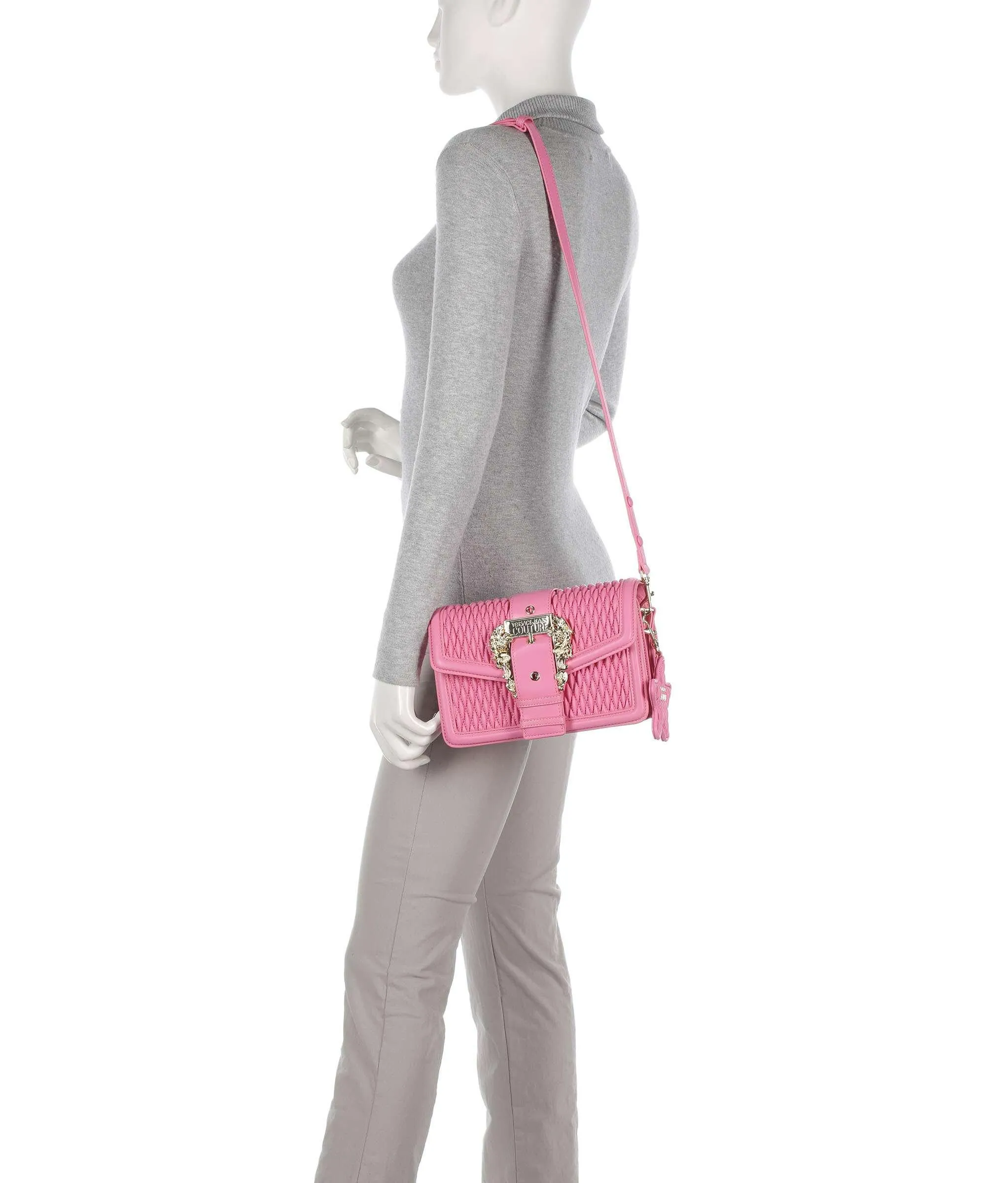  Versace Jeans Couture Couture 01 Borsa a tracolla pelle sintetica rosa  