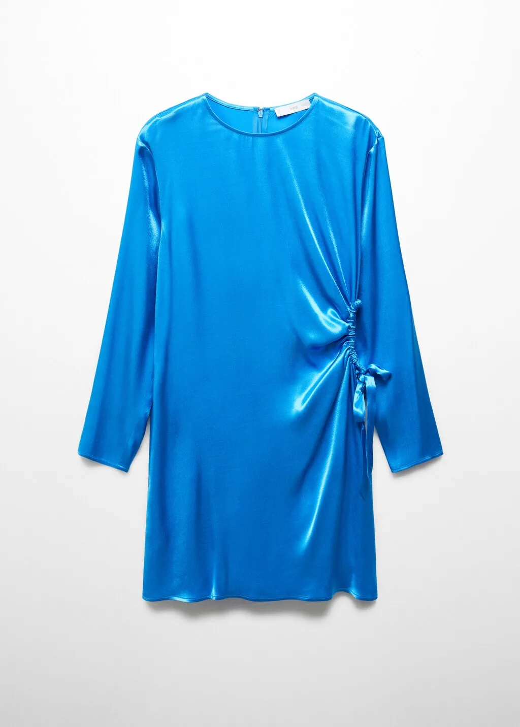 Vestito satinato spacco