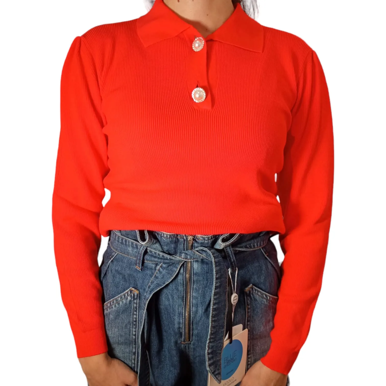 Vicolo  ---------    ------------ maglioncino donna - rosso