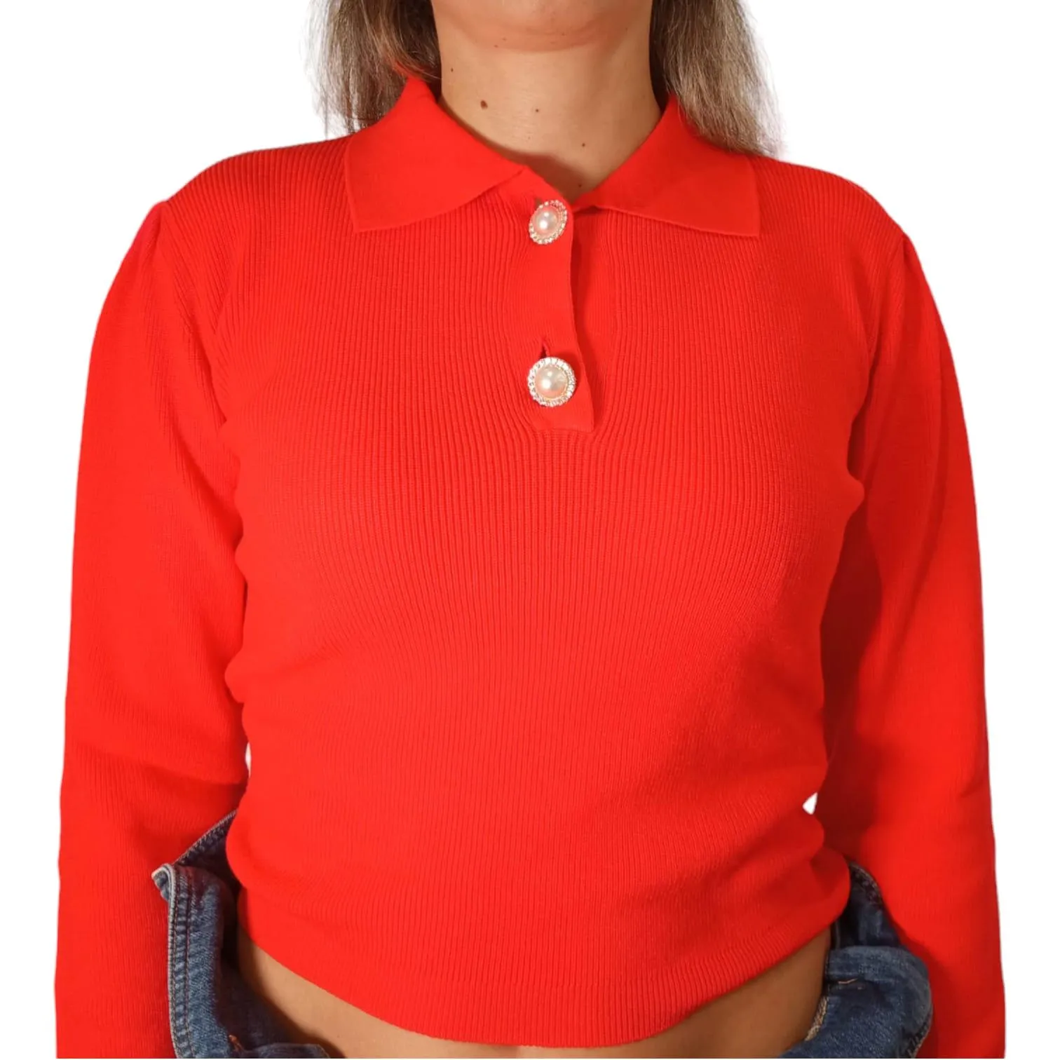 Vicolo  ---------    ------------ maglioncino donna - rosso