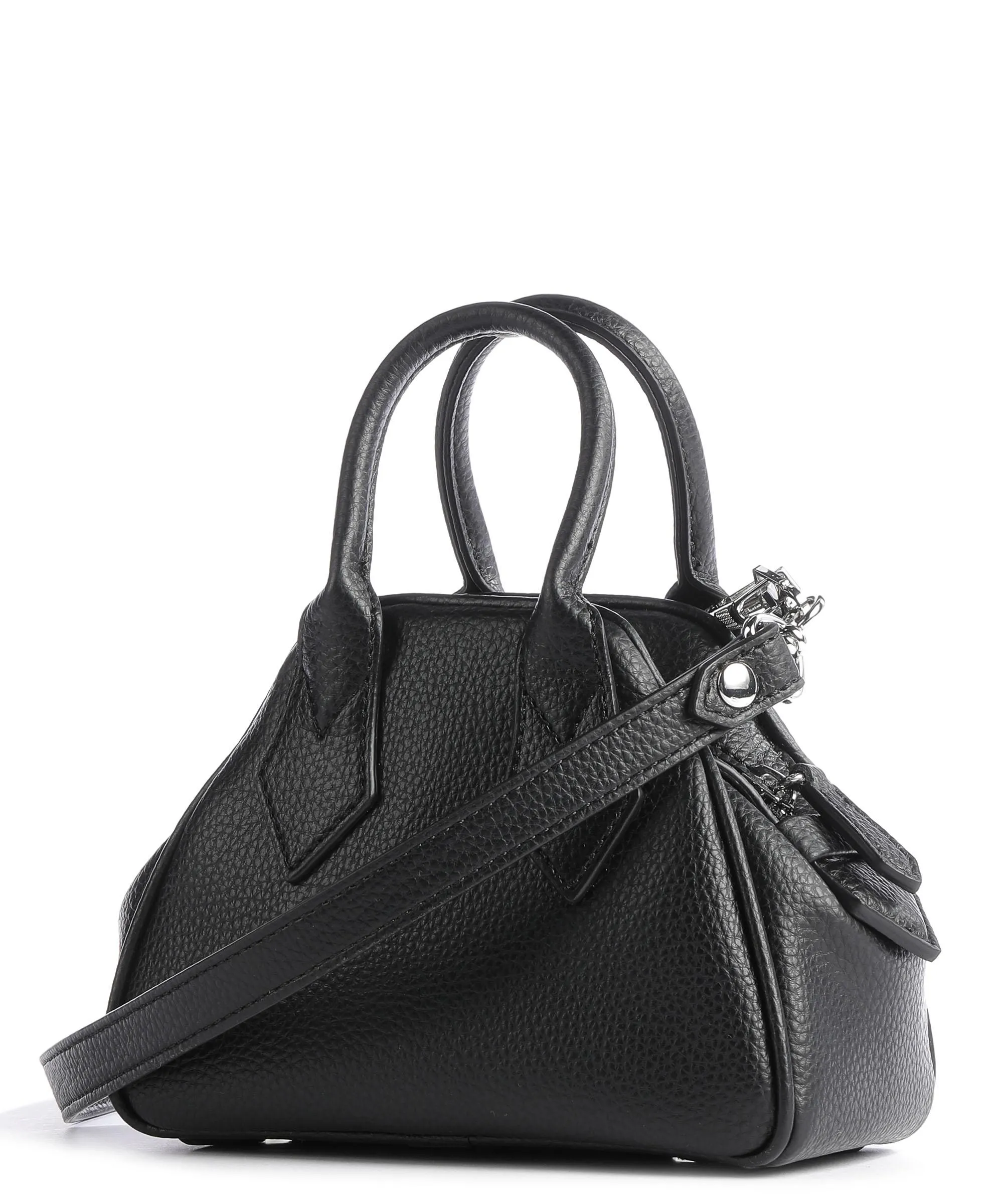 Vivienne Westwood Yasmine Re-Vegan Mini Borsa a tracolla pelle sintetica nero  